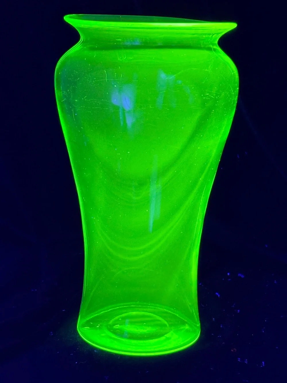 Vintage Uranium Glass Vase